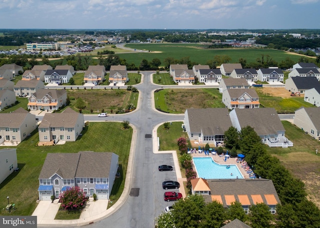 35427 Mercury Dr Unit 47B, Rehoboth Beach, DE 19971 - aerial view of residential area with a pool area