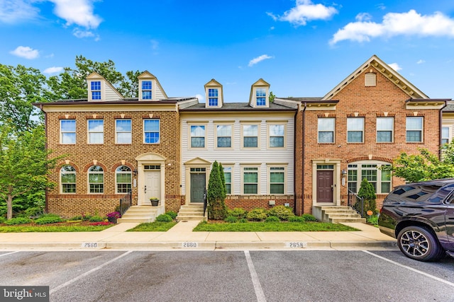 2660 Richmond Way, Hanover, MD 21076 - view of property with uncovered parking and brick siding
