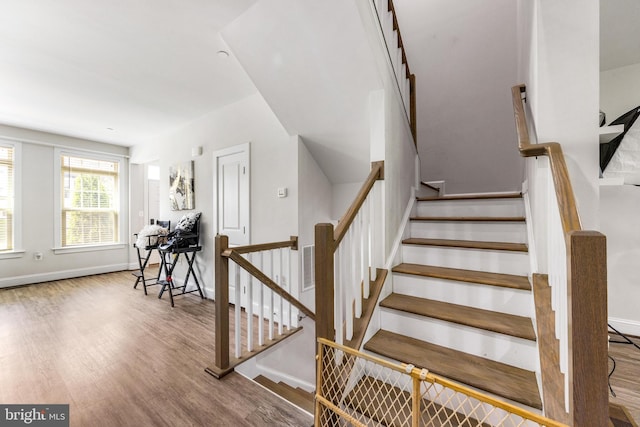 2660 Richmond Way, Hanover, MD 21076 - stairway featuring wood finished floors and baseboards