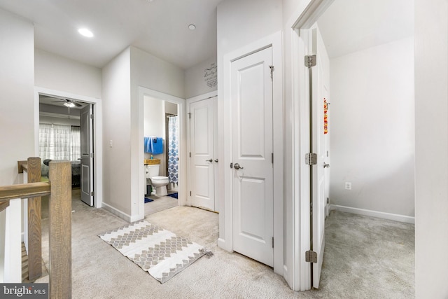 2660 Richmond Way, Hanover, MD 21076 - hallway featuring light carpet and baseboards