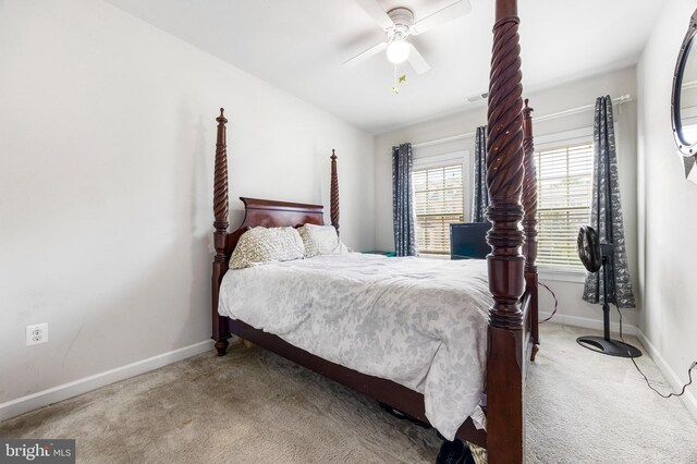 2660 Richmond Way, Hanover, MD 21076 - bedroom featuring carpet, baseboards, and ceiling fan