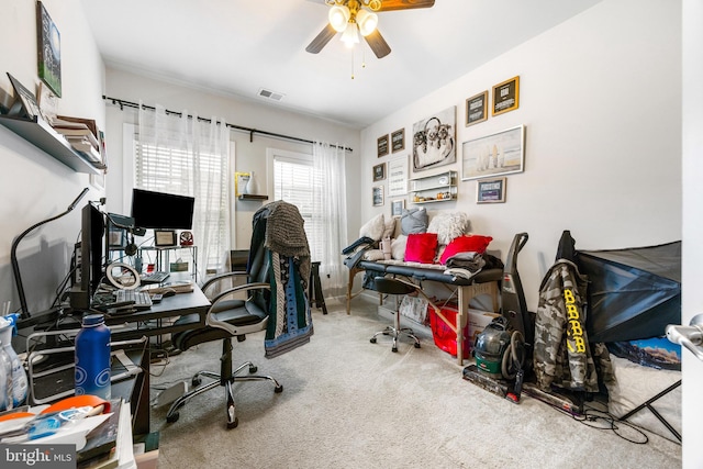 2660 Richmond Way, Hanover, MD 21076 - carpeted office featuring ceiling fan