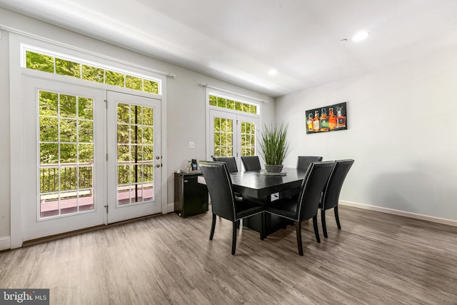 2660 Richmond Way, Hanover, MD 21076 - dining area featuring wood finished floors, baseboards, and recessed lighting