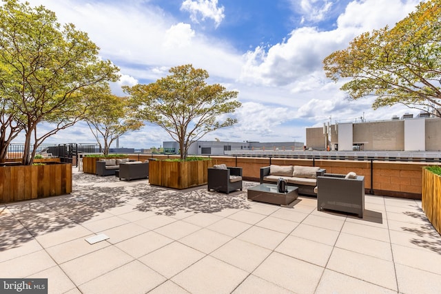 view of patio / terrace featuring outdoor lounge area