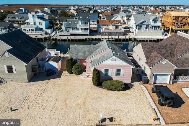 28 Diane Rd, Manahawkin, NJ 08050 - aerial perspective of suburban area featuring a nearby body of water