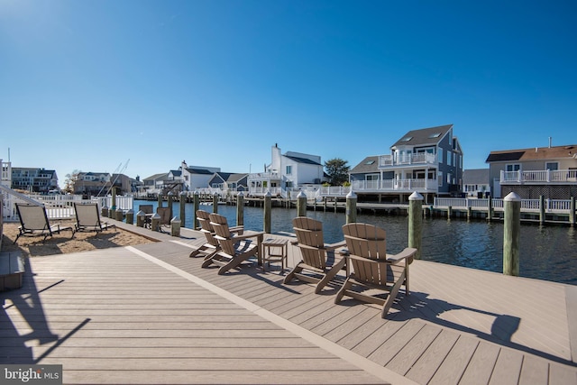 28 Diane Rd, Manahawkin, NJ 08050 - dock with a water view and a residential view
