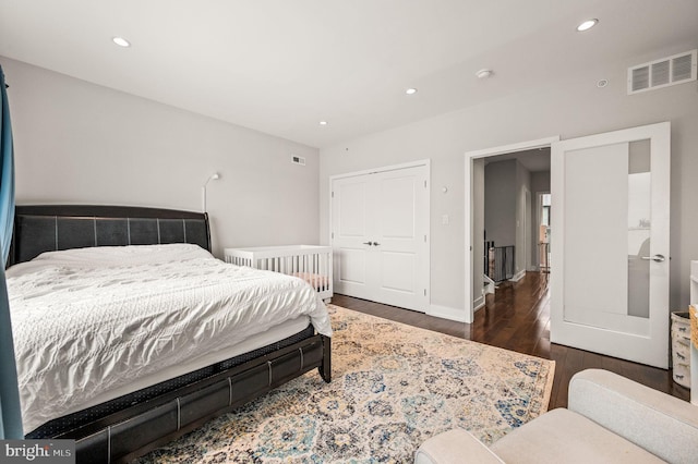 307 Reed St Unit C, Philadelphia, PA 19147 - bedroom featuring wood finished floors, recessed lighting, baseboards, and a closet