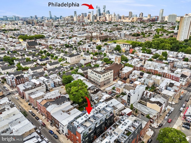 307 Reed St Unit C, Philadelphia, PA 19147 - bird's eye view of a view of skyline