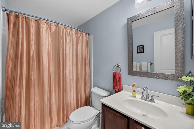 23325 April Mist Pl, Brambleton, VA 20148 - full bath featuring toilet, vanity, and curtained shower