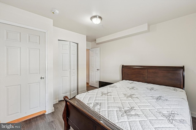1934 Cecil B Moore Ave, Philadelphia, PA 19121 - bedroom with dark wood-style floors and a closet