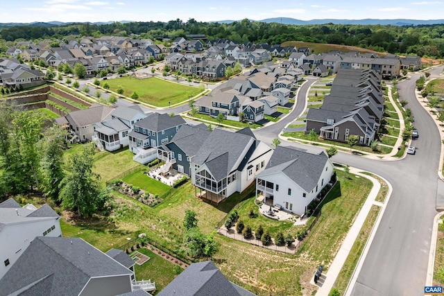 aerial perspective of suburban area