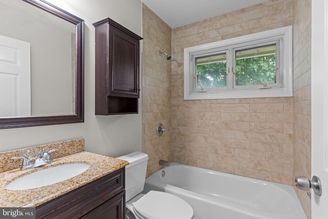 9 Queens Bridge Rd, Levittown, PA 19057 - full bathroom featuring tub / shower combination, vanity, and toilet