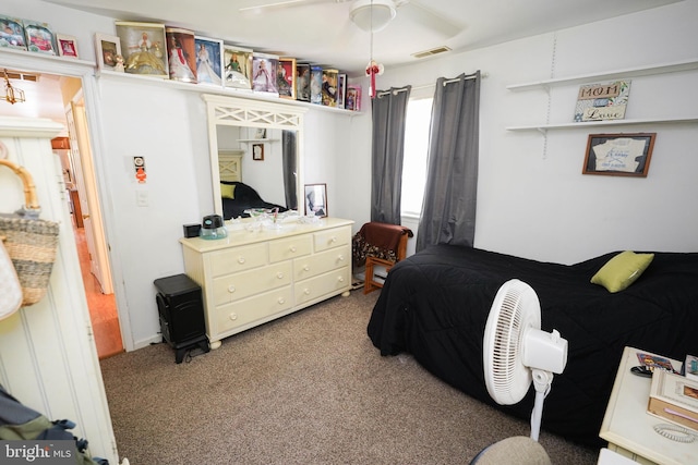 117 Mimosa Dr, Cambridge, MD 21613 - bedroom with carpet and ceiling fan