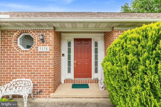 3135 Windon Ave, Lancaster, PA 17603 - property entrance with brick siding and a shingled roof