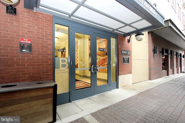 38 Maryland Ave Unit 512, Rockville, MD 20850 - entrance to property with french doors and brick siding