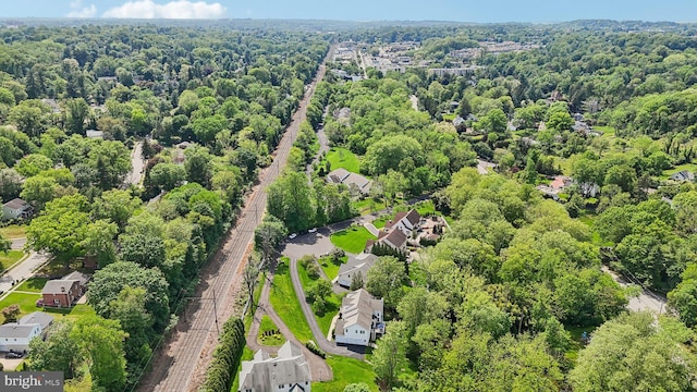 1311 Meadowbrook Ct, Jenkintown, PA 19046 - aerial perspective of suburban area featuring a forest