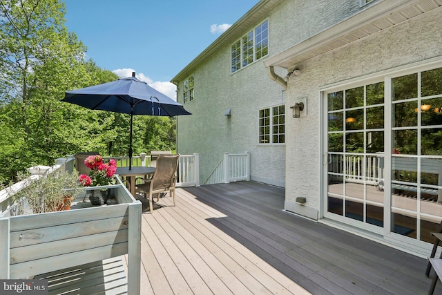1311 Meadowbrook Ct, Jenkintown, PA 19046 - wooden terrace with outdoor dining area