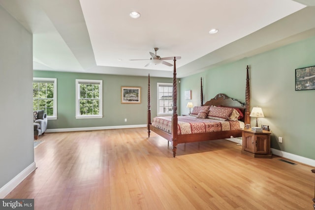 1311 Meadowbrook Ct, Jenkintown, PA 19046 - bedroom with multiple windows, wood finished floors, baseboards, and recessed lighting
