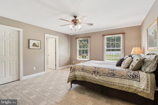 1311 Meadowbrook Ct, Jenkintown, PA 19046 - carpeted bedroom with baseboards and ceiling fan