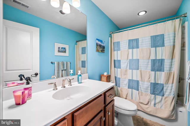 211 Dutton Mill Rd, West Chester, PA 19380 - full bath featuring vanity, toilet, and shower / tub combo