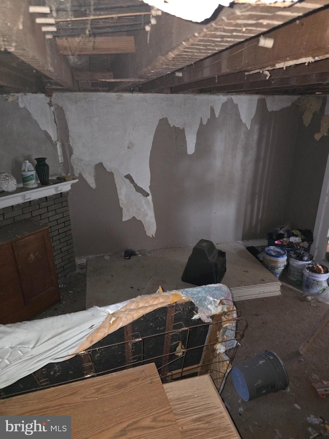 view of basement
