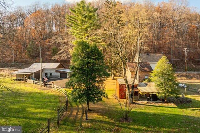 view of subject property