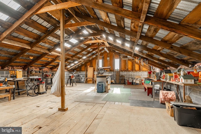 view of attic