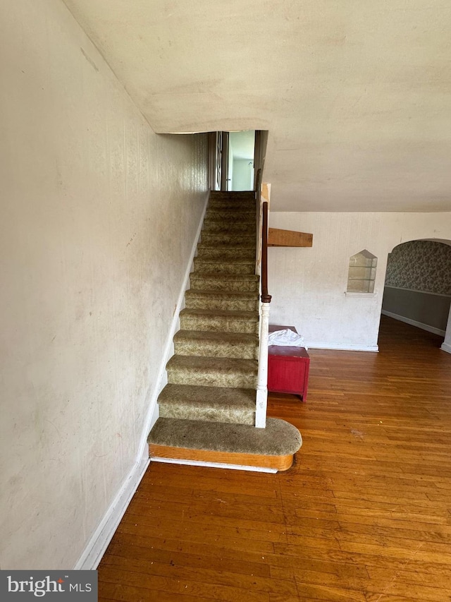 2939 Tyson Ave, Philadelphia, PA 19149 - stairway with wood-type flooring