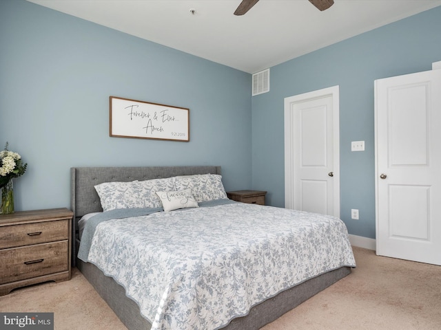 1205 Hickory Hill Cir, Arnold, MD 21012 - carpeted bedroom featuring a ceiling fan