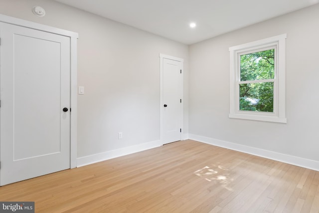 3 Knox Pl, Silver Spring, MD 20901 - unfurnished bedroom with light wood-style flooring and recessed lighting