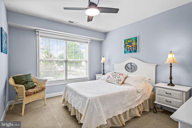 8502 Normandy Dr, Mount Laurel, NJ 08054 - bedroom featuring carpet floors, baseboards, and ceiling fan