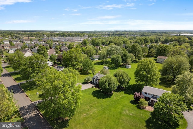 aerial view of residential area