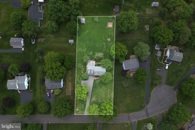 aerial overview of property's location