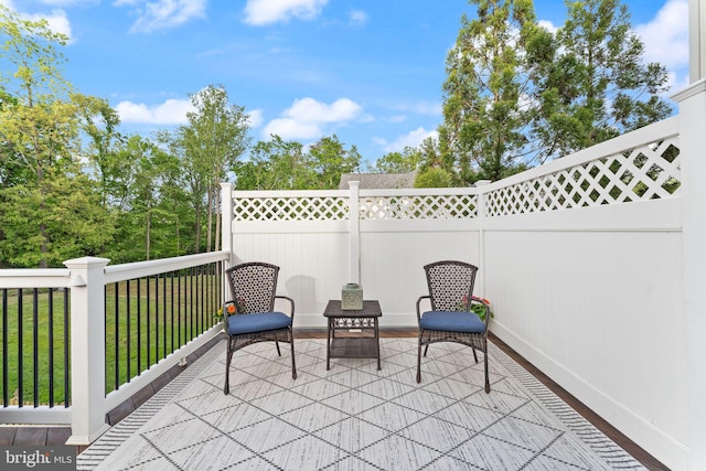 18729 Upper Meadow Dr, Leesburg, VA 20176 - view of patio with fence