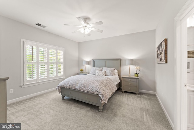 18729 Upper Meadow Dr, Leesburg, VA 20176 - bedroom featuring carpet floors, baseboards, and a ceiling fan