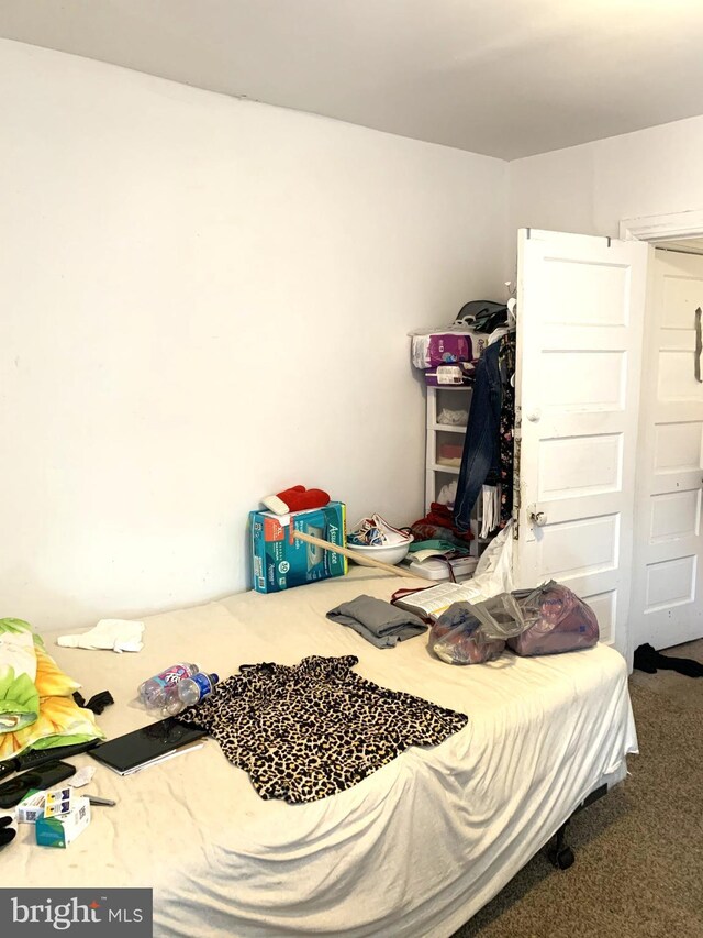 bedroom with carpet floors
