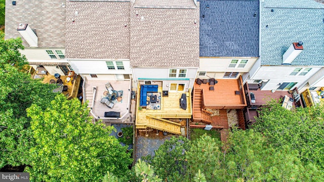 view from above of property