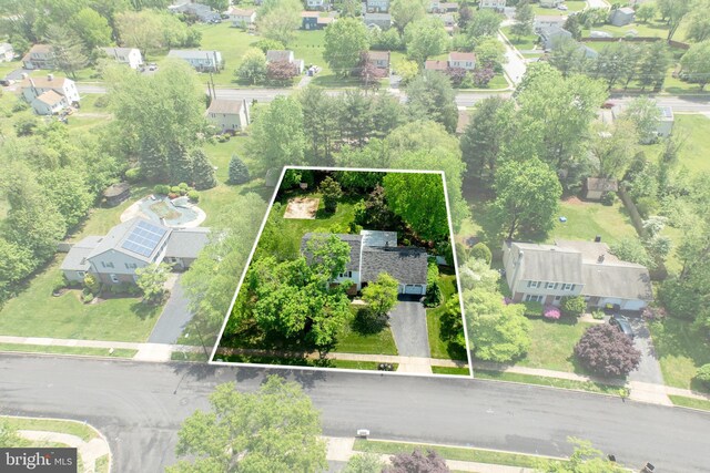 154 Plowshare Rd, Eagleville, PA 19403 - aerial view of residential area with property boundaries highlighted