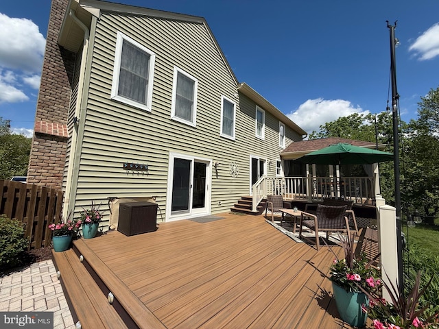 6085 Franklin Gibson Rd, Tracys Landing, MD 20779 - view of deck