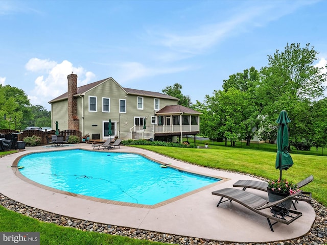 6085 Franklin Gibson Rd, Tracys Landing, MD 20779 - view of swimming pool featuring a patio area