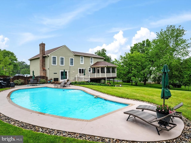 6085 Franklin Gibson Rd, Tracys Landing, MD 20779 - view of pool with a patio area