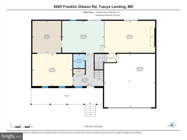 6085 Franklin Gibson Rd, Tracys Landing, MD 20779 - floor plan / room layout