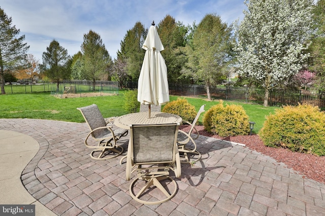 view of patio / terrace with outdoor dining space