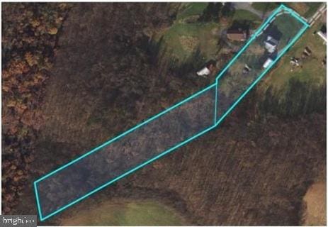 4126 Coseytown Rd, Greencastle, PA 17225 - aerial overview of property's location featuring property boundaries highlighted