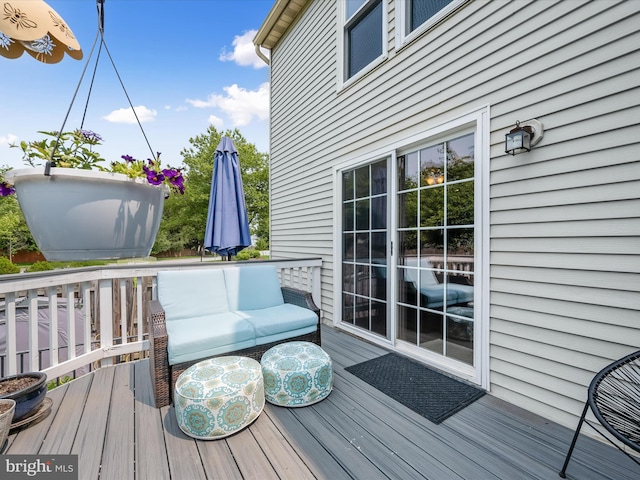 6300 Loring Dr, Columbia, MD 21045 - deck with outdoor lounge area