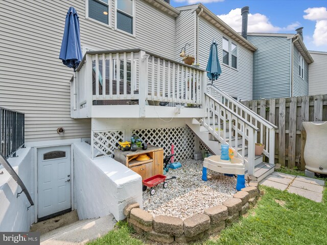 6300 Loring Dr, Columbia, MD 21045 - view of patio / terrace featuring a wooden deck