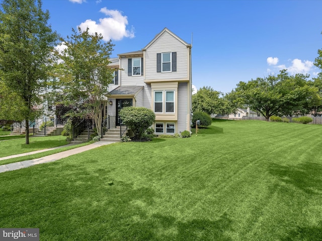 6300 Loring Dr, Columbia, MD 21045 - view of front of property with a front lawn
