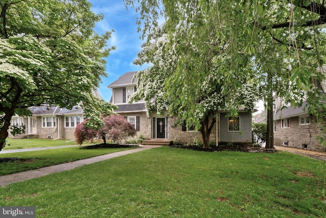 3726 Woodland Ave, Drexel Hill, PA 19026 - obstructed view of property featuring a front yard