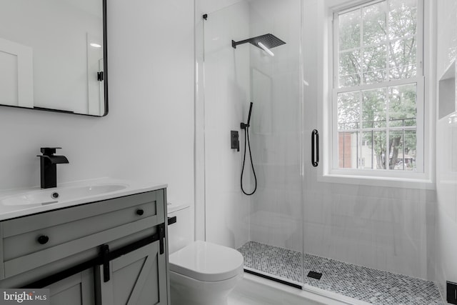 1801 Otis St NE Unit 6, Washington, DC 20018 - bathroom featuring a stall shower and vanity