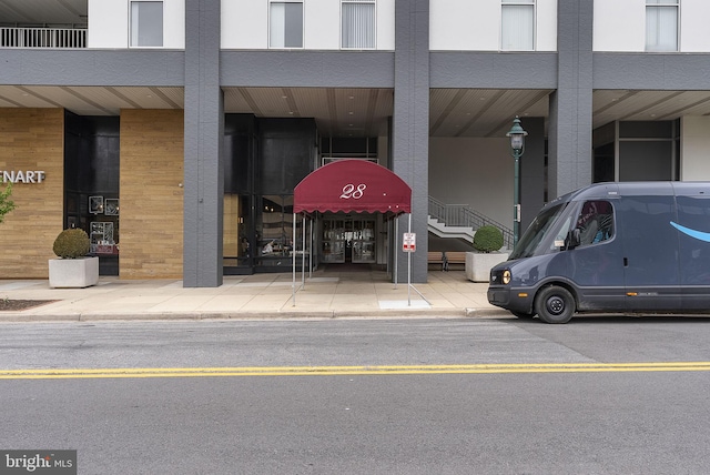 view of exterior entry